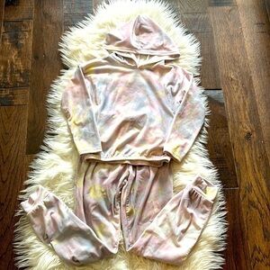 Too Cute Tie-Dyed Top and Joggers Set